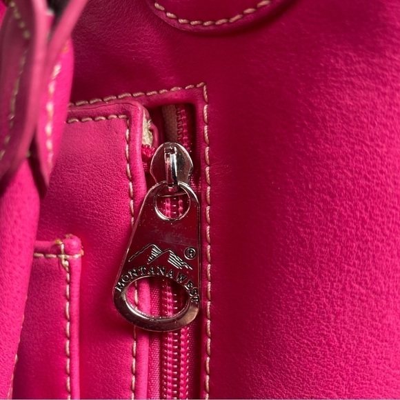 Nwot Montana West Tooled Concealed Handgun Studded Satchel Purse Pink - Picture 6 of 15